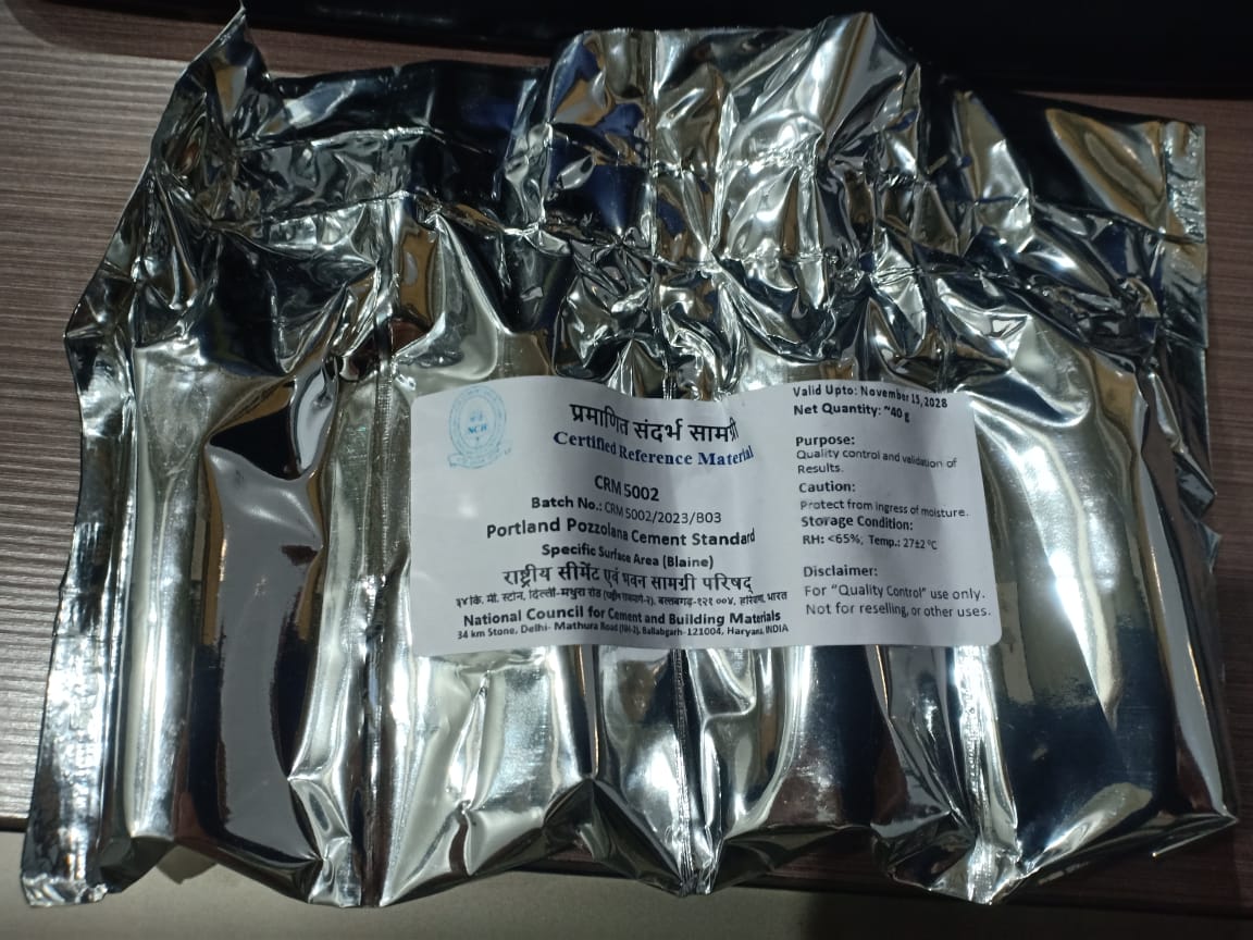 STANDARD CEMENT PPC - FOR BLAIN AIR PERMEABILITY